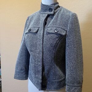 Mossimo Supply Co. Gray Herringbone Jacket